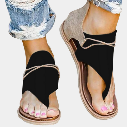 Women's leather sandals for summer, comfortable, casual, lightweight, trendy summer footwear
