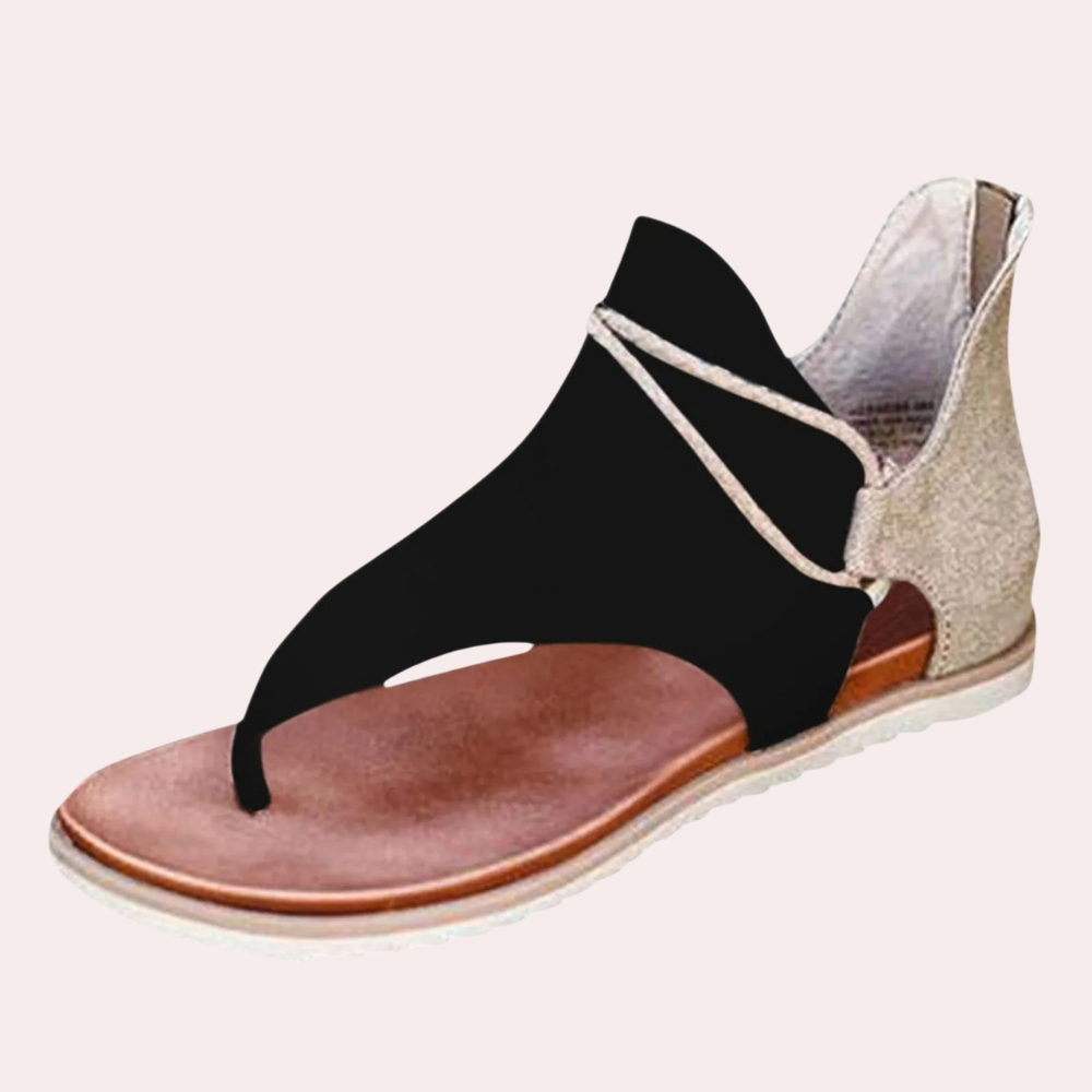 Women's leather sandals for summer, comfortable, casual, lightweight, trendy summer footwear