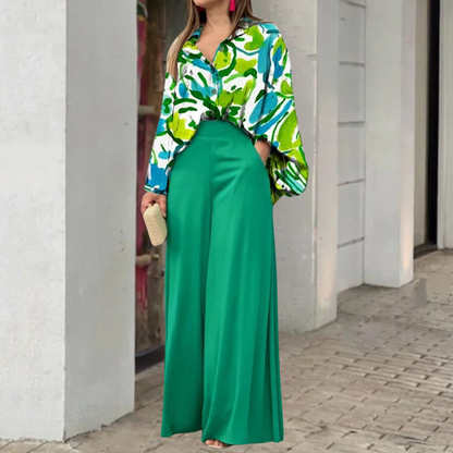 Elegant Women's Complete 2-Piece Cotton Set for Spring - Stylish Maxi Outfit