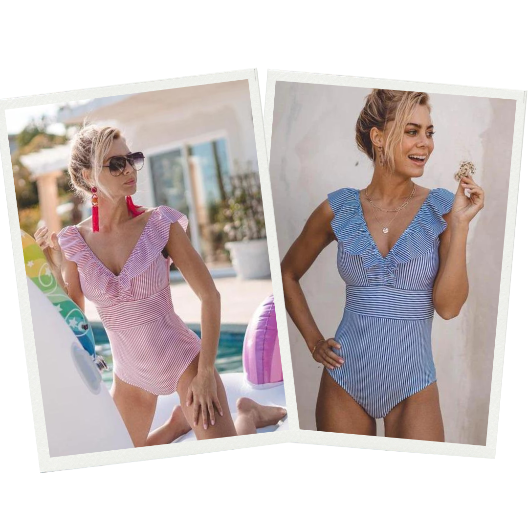 Romy - Vintage Printed Swimsuit