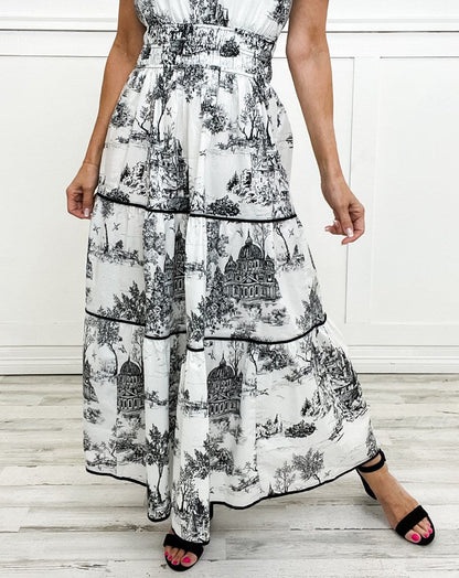 Ladies A-Line Maxi Dress – Suitable for Spring and Summer, With Zipper and No Closure