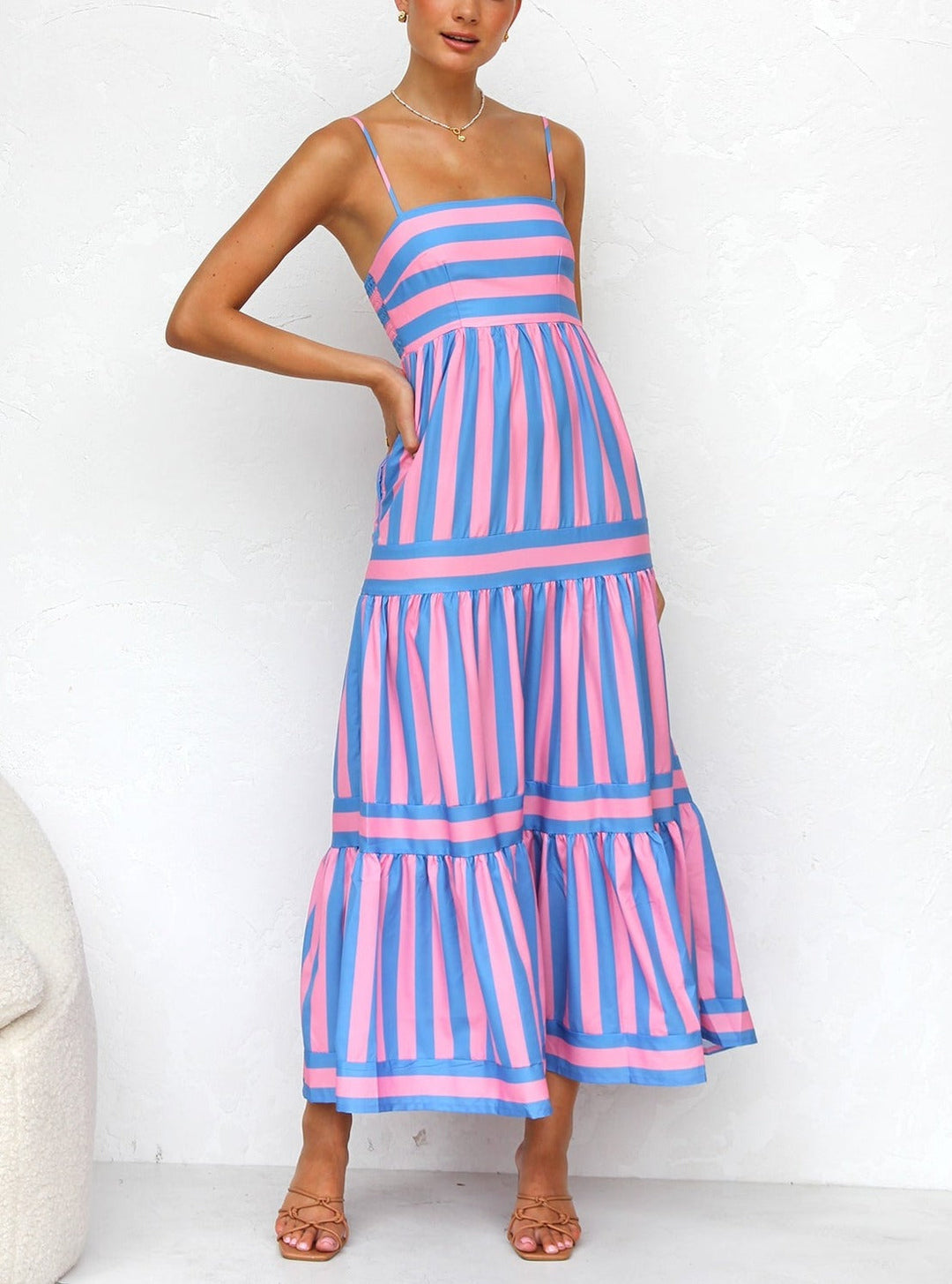 Tusha™ | Colorful Strappy Dress for Summer
