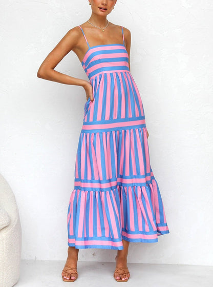 Tusha™ | Colorful Strappy Dress for Summer