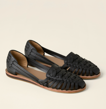 Olivia | Women's Closed-Toe Slip-On Sandals with Woven Detailing and Flat Sole
