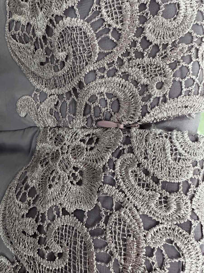 2 Pieces A-Line/Princess Scoop Floor-Length Mother of the Bride Dresses with Pleated & Lace Appliques