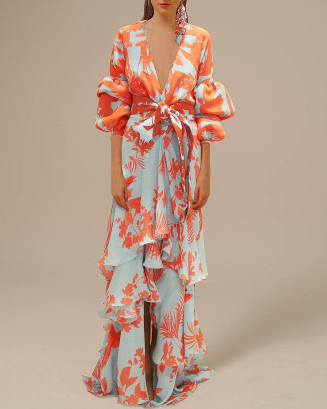 Florence | Printed Chiffon Ceremony Dress