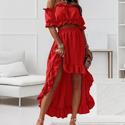 Women's Long Summer Dress Elegant Flowing Polyester Asymmetrical Fashionable