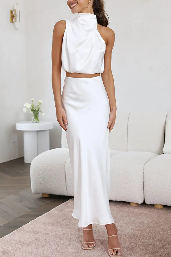 Nélia | Satin Evening Dress for Women
