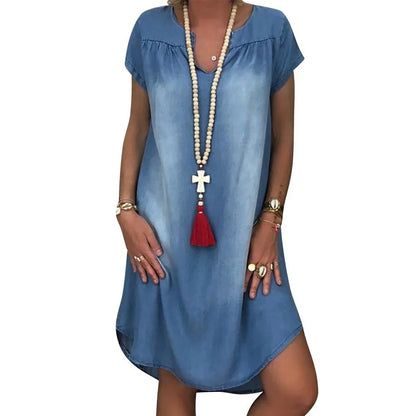 Nicolette | Women's Denim Flowy Dress Summer 2026