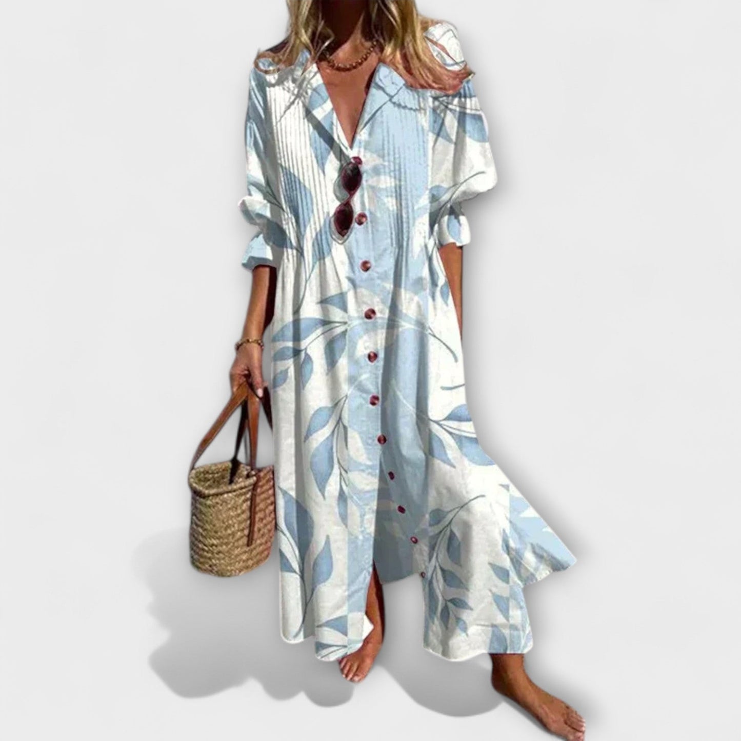 Flattering Maxi Dress with Tummy Coverage