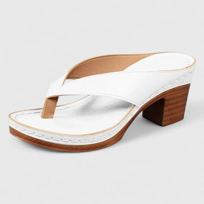 Remy | Women's Block Heel Thong Sandals with Platform Sole