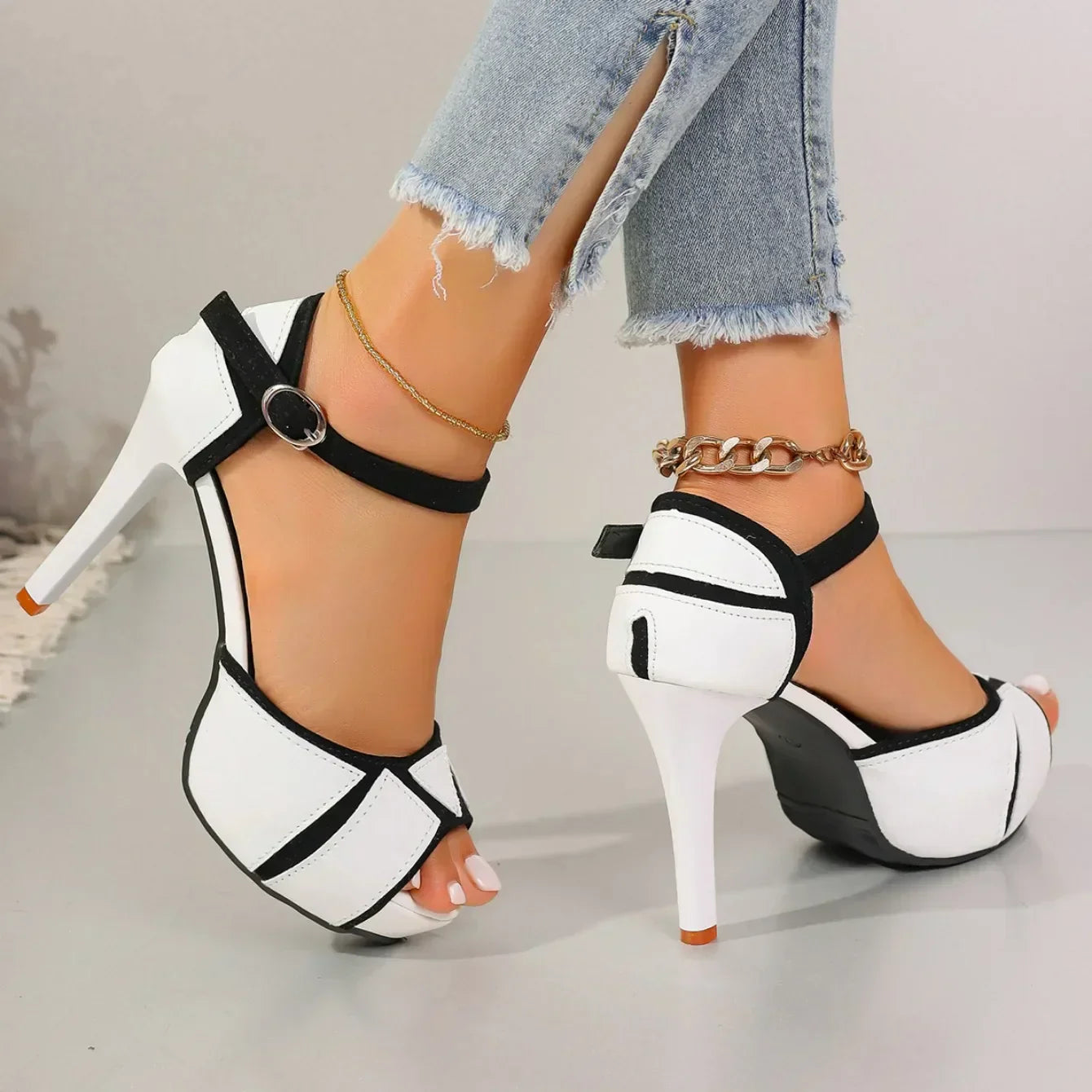 Women’s Pattern Leather Heels