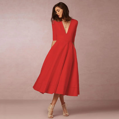 Paige | Women Ivoire Midi Dress Fitted Elegant Cut