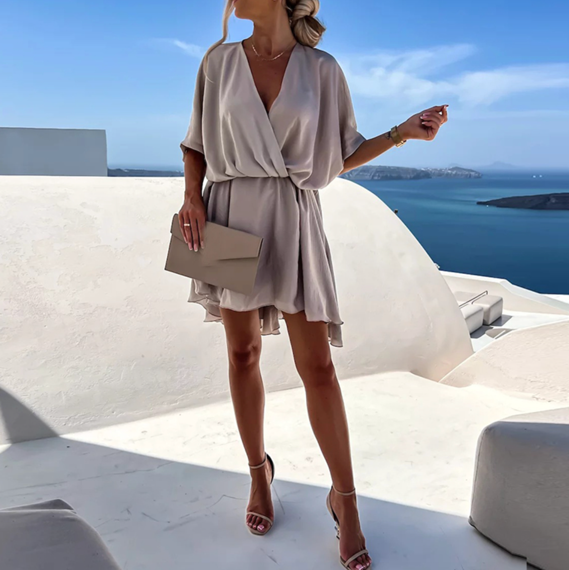 Isabelle | Women's Wrap Dress | Wrinkle-Free Flowing Fabric | Flattering Cut