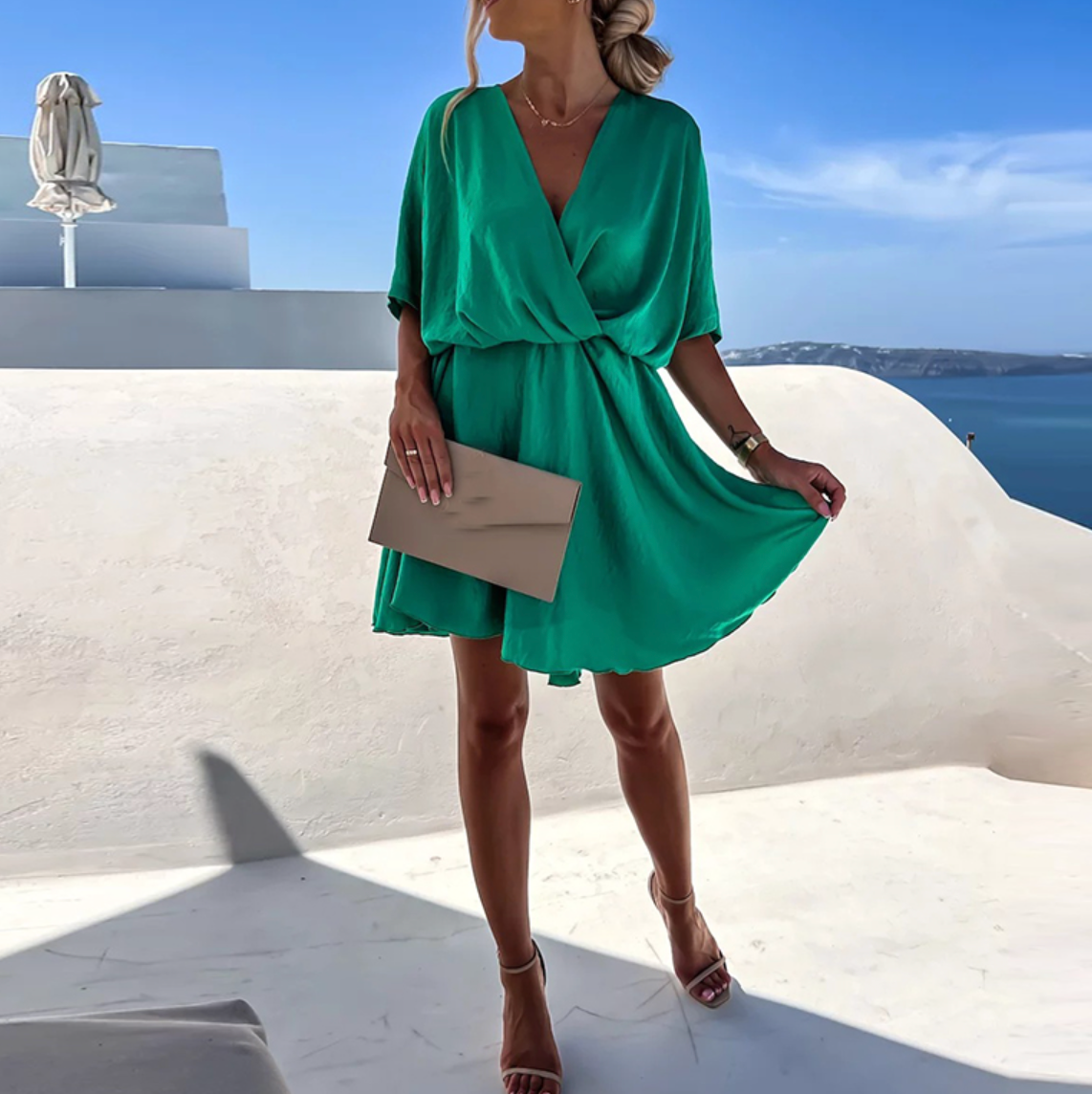 Isabelle | Women's Wrap Dress | Wrinkle-Free Flowing Fabric | Flattering Cut