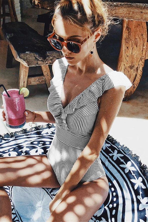 Romy - Vintage Printed Swimsuit