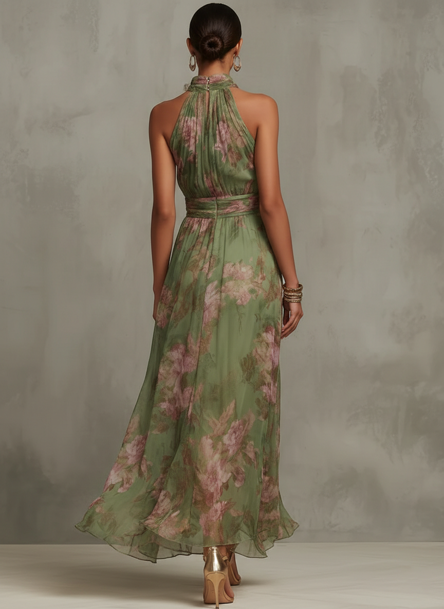 Livia | Halter Floral Dress