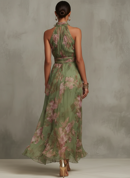 Livia | Halter Floral Dress