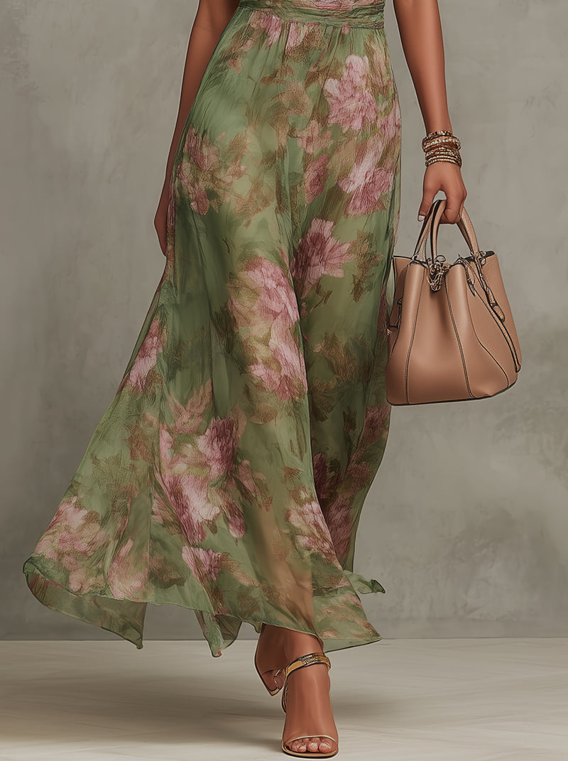 Livia | Halter Floral Dress
