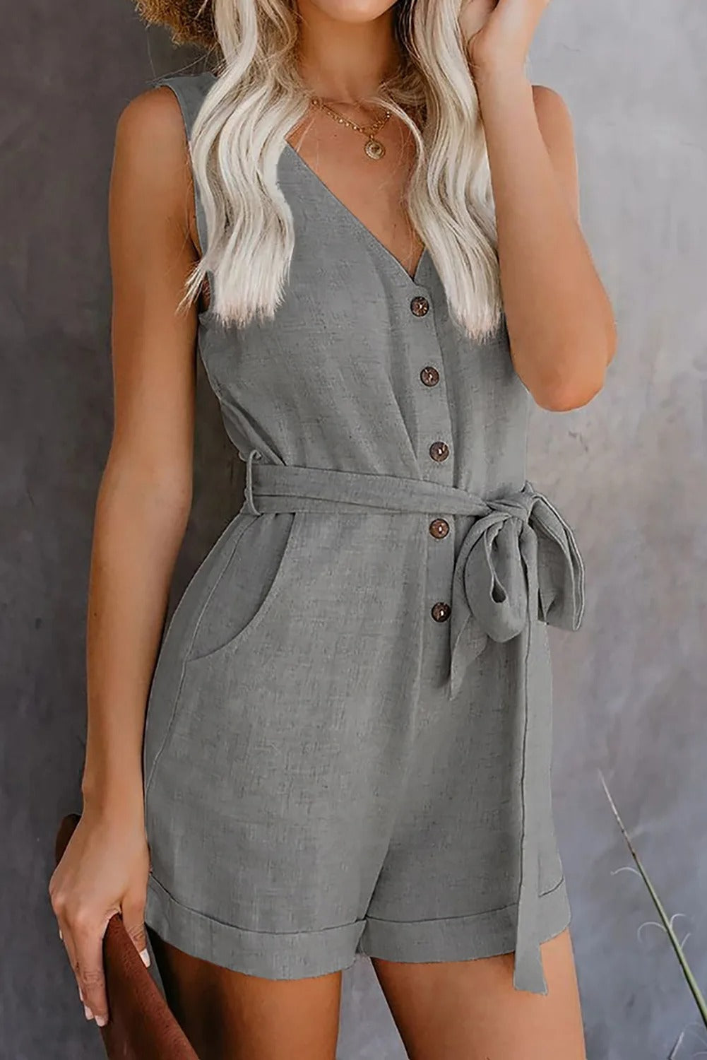 Nina - Stylish Short Jumpsuit with Pockets