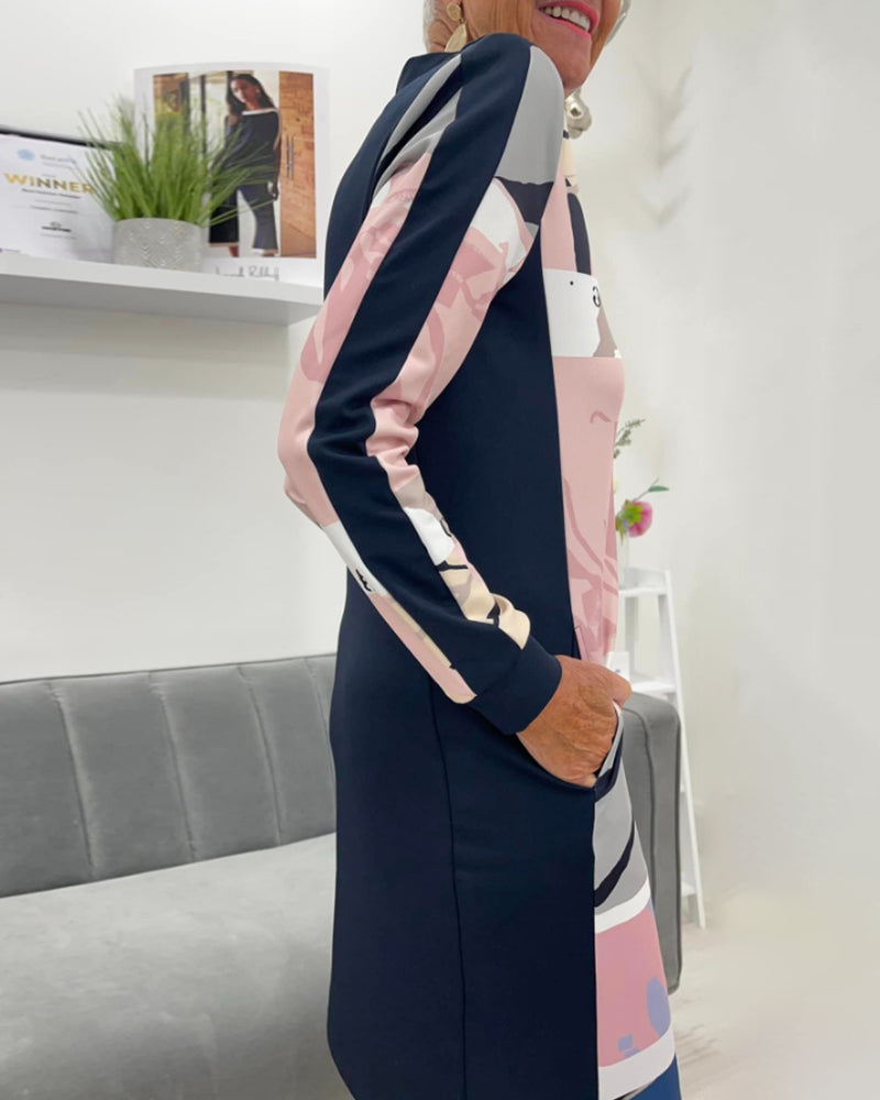 Women's Fitted Dress – With Zipper, Suitable for Spring and Summer