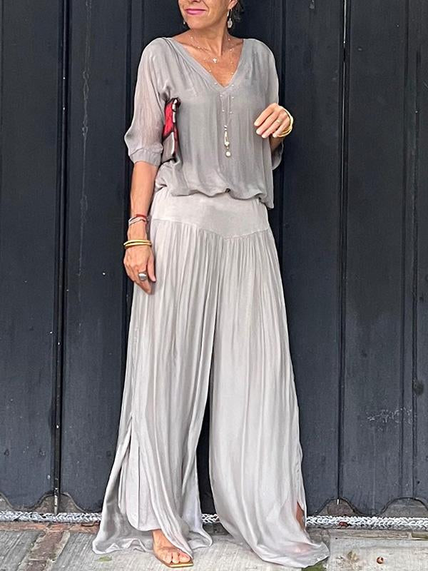 Edith V-Neck Maxi Dress