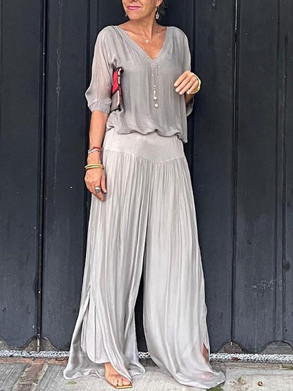 Edith V-Neck Maxi Dress