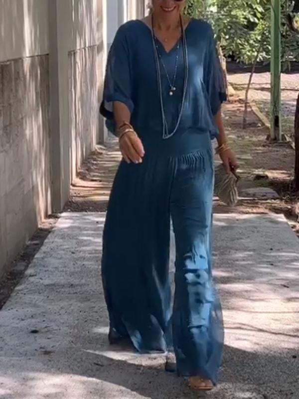Edith V-Neck Maxi Dress