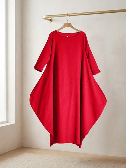 Serena | Women's Oversized Boho Maxi Dress with 3/4 Sleeves