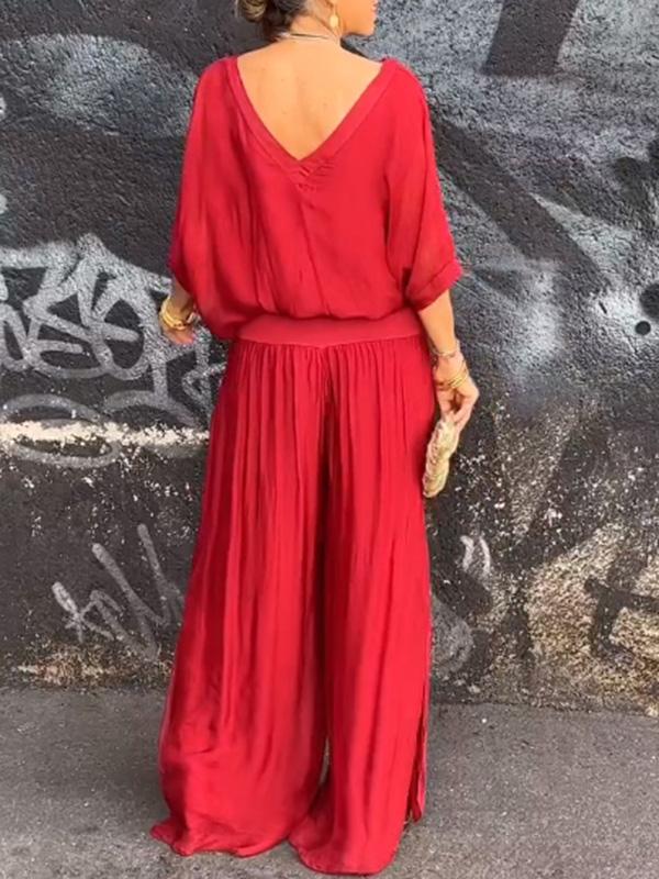 Edith V-Neck Maxi Dress