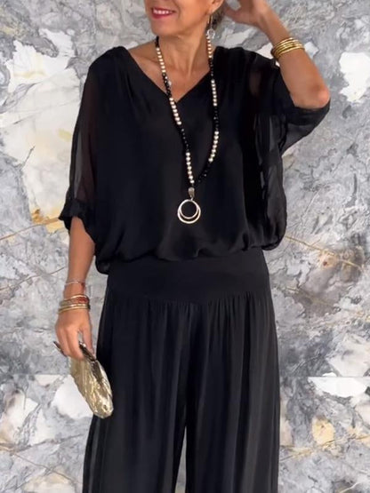 Edith V-Neck Maxi Dress