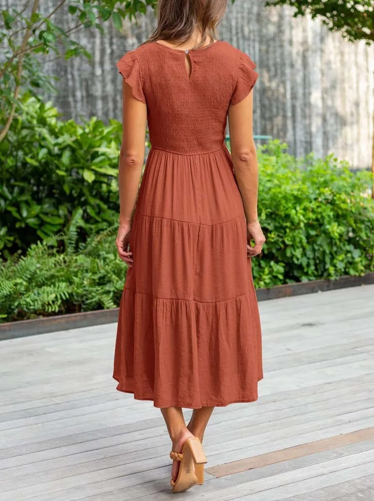 Lisette | Women's Tummy Control Draped Elegant Dress