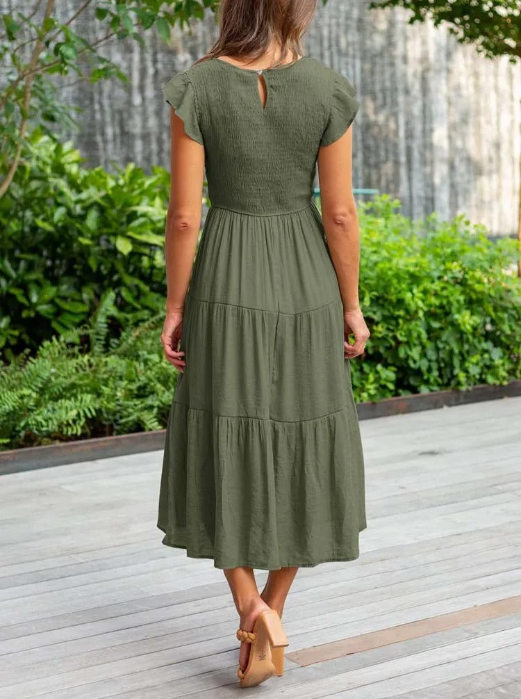 Lisette | Women's Tummy Control Draped Elegant Dress