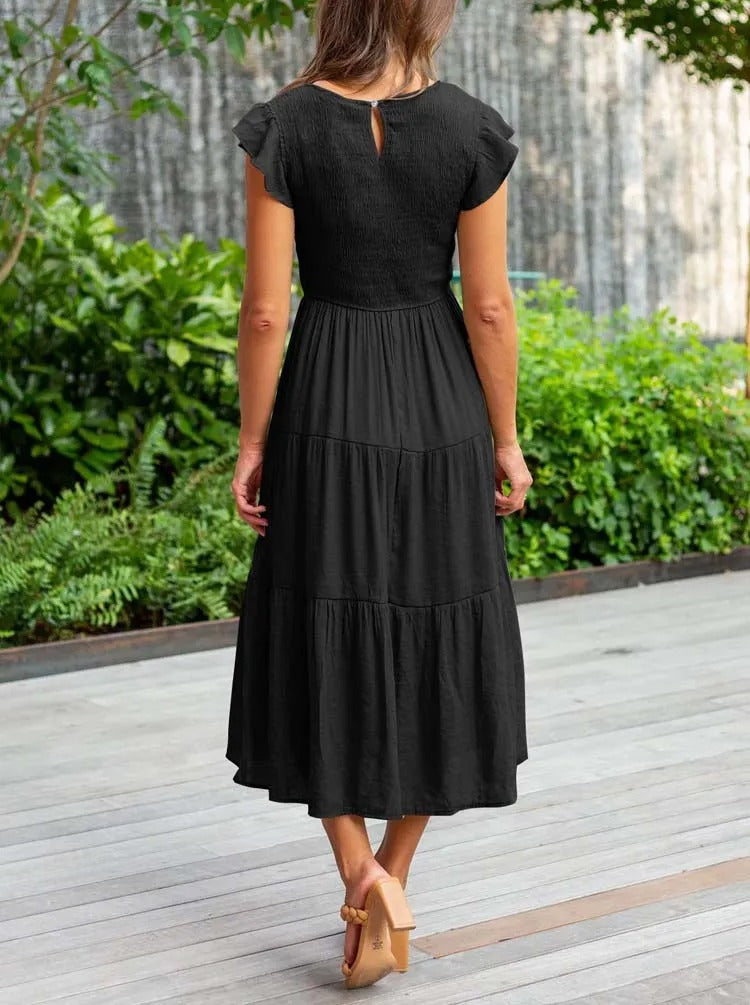 Lisette | Women's Tummy Control Draped Elegant Dress