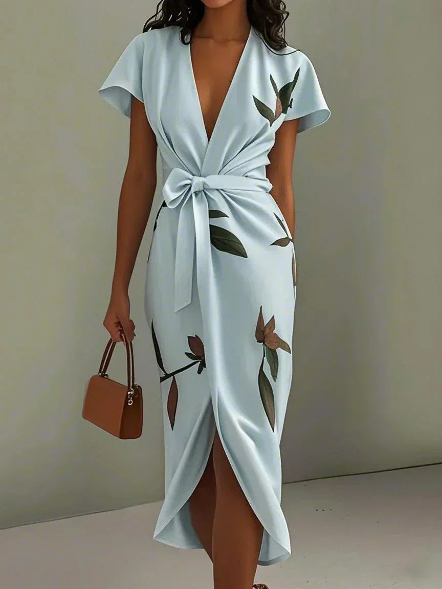Women’s Dress | Elegant Wrap with Adjustable Waist