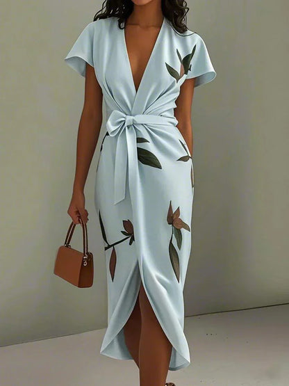 Women’s Dress | Elegant Wrap with Adjustable Waist
