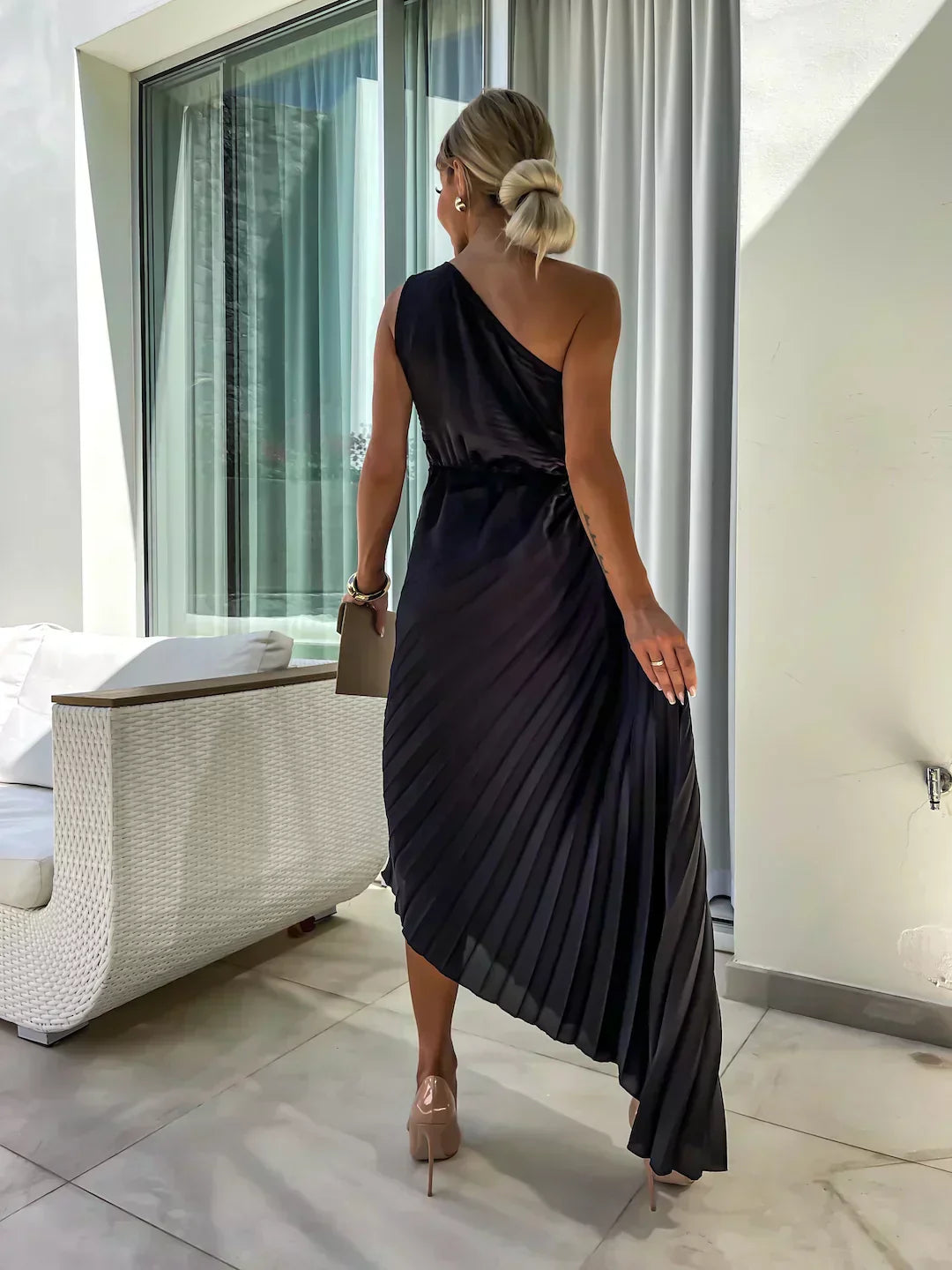 Charlotte | Women's Floral Flowy Draped Dress Cocktail