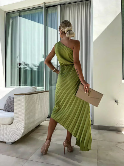 Charlotte | Women's Floral Flowy Draped Dress Cocktail