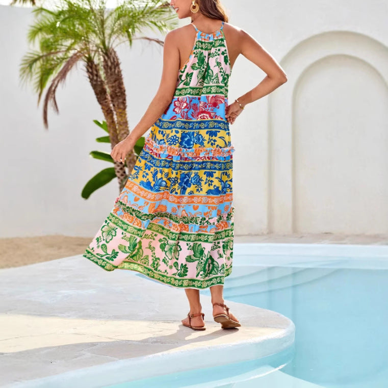 Georgia | Women's Sleeveless Floral Maxi Dress
