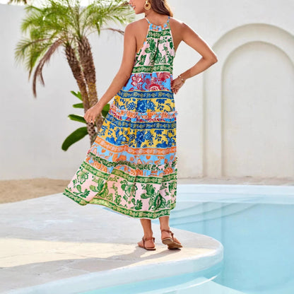 Georgia | Women's Sleeveless Floral Maxi Dress
