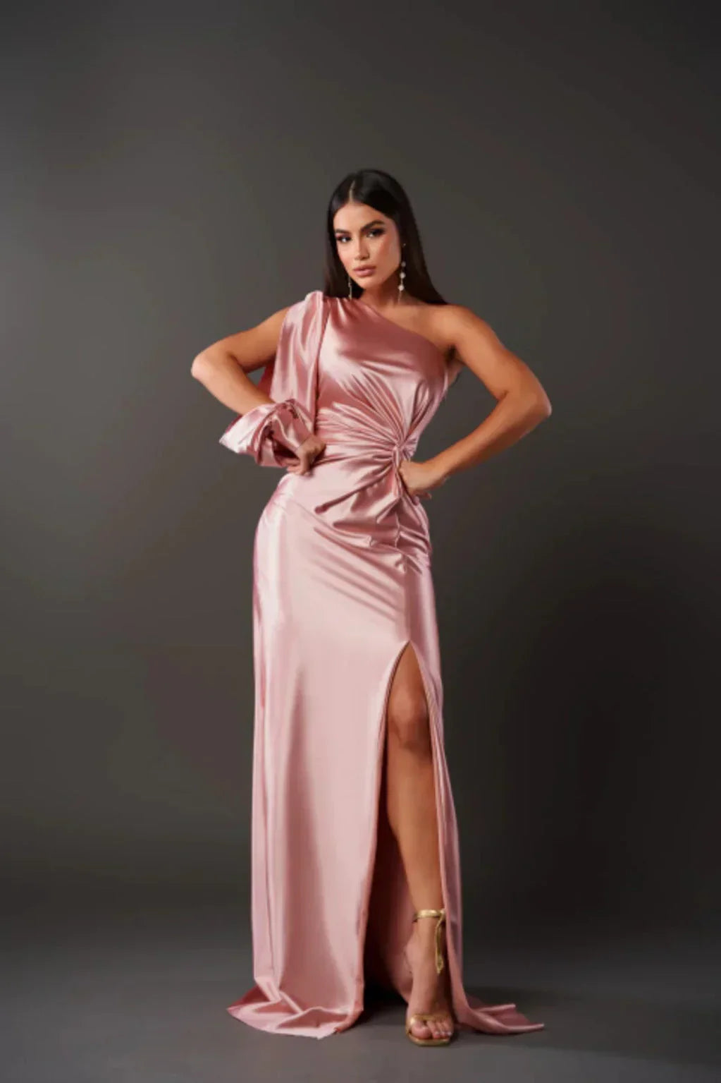 Odette - Elegant Maxi Dress with Split for Women