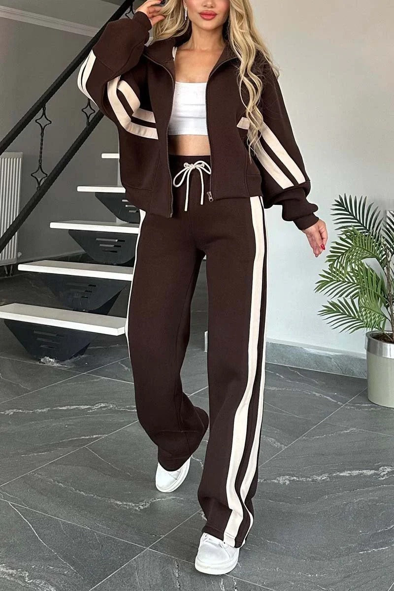 Women’s Zip Jacket and Pants Set | Two-Piece