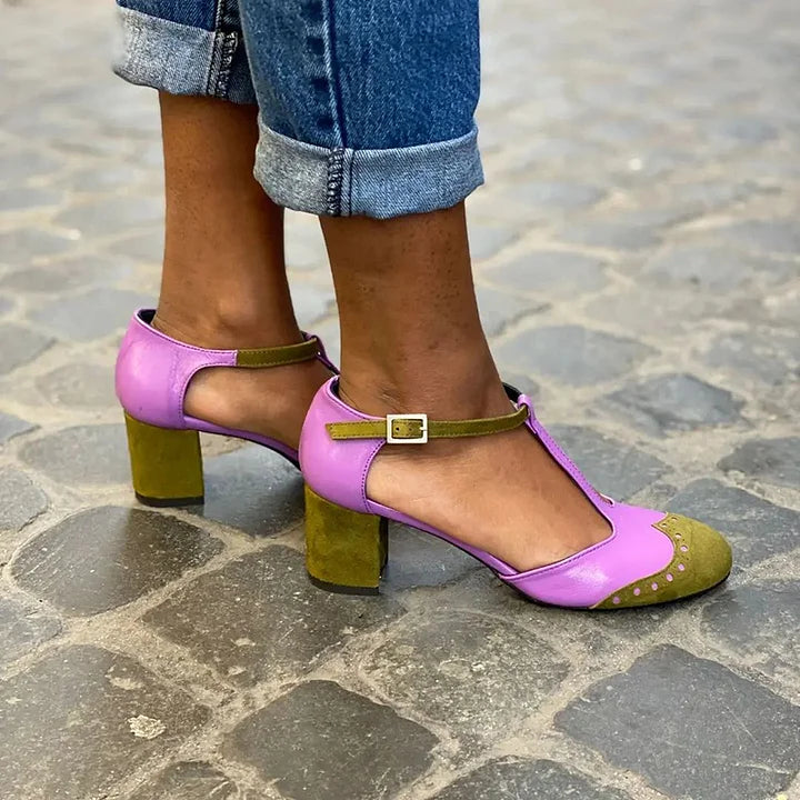 Mandy | Orthopedic T-Strap Heels