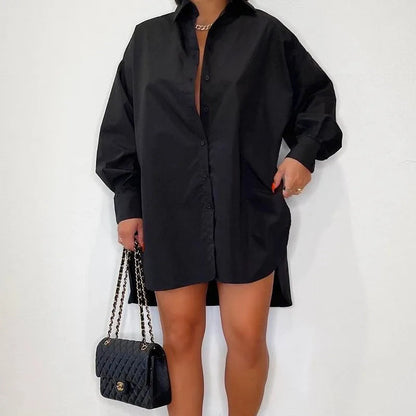 Karina | Women's Oversized Mini Shirt Dress