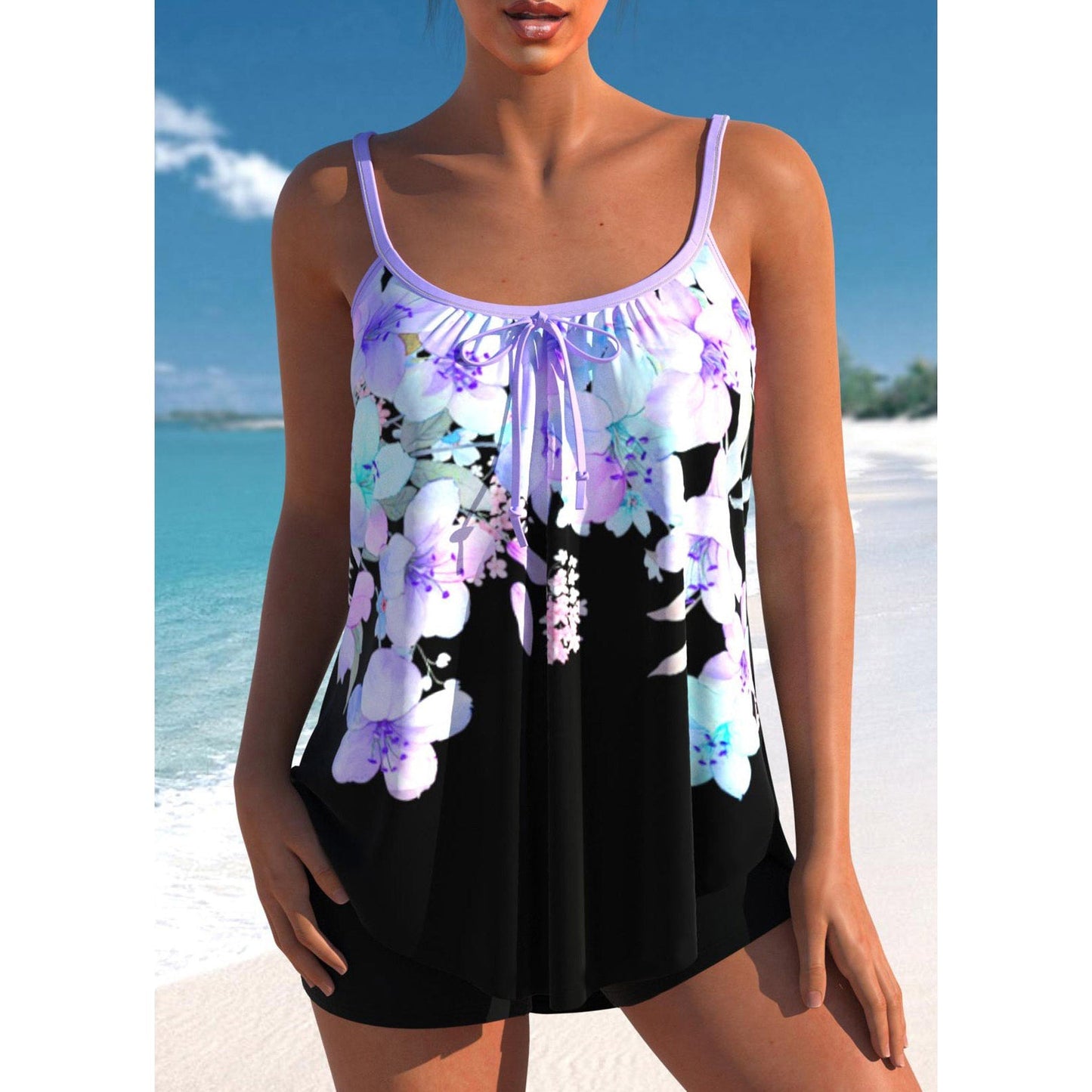 Mireille - Polka Dot Swimsuit with Classic Design