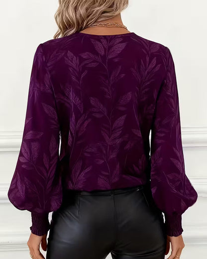 Lauren | Women's V-Neck Long Sleeve Blouse