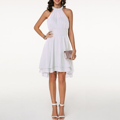 Lyra | Halter Neck Dress Layered Skirt