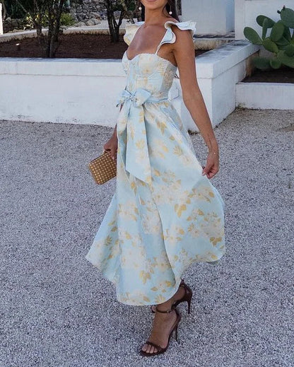 Nova | Corset Bustier Dress With Slit