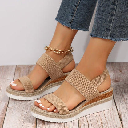 Meliora | Stretch Strap Platform Sandals