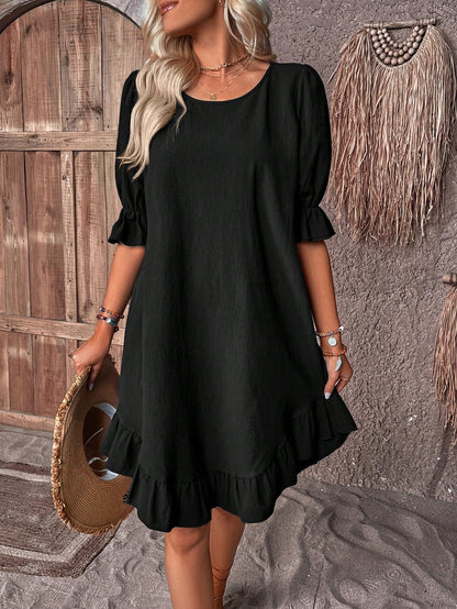 Morgan | Women's Ruffle A-Line Mini Dress